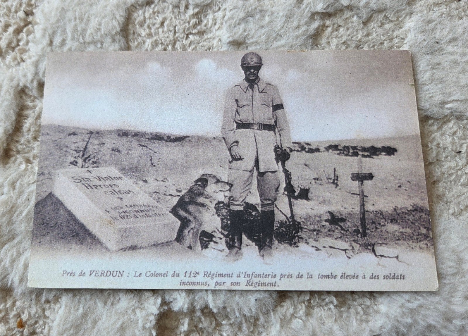 Zeldzame WOI ansichtkaart: Kolonel 11e Regiment Infanterie, Verzamelen, Verzenden, Voor 1920, Gelopen, Overige thema's