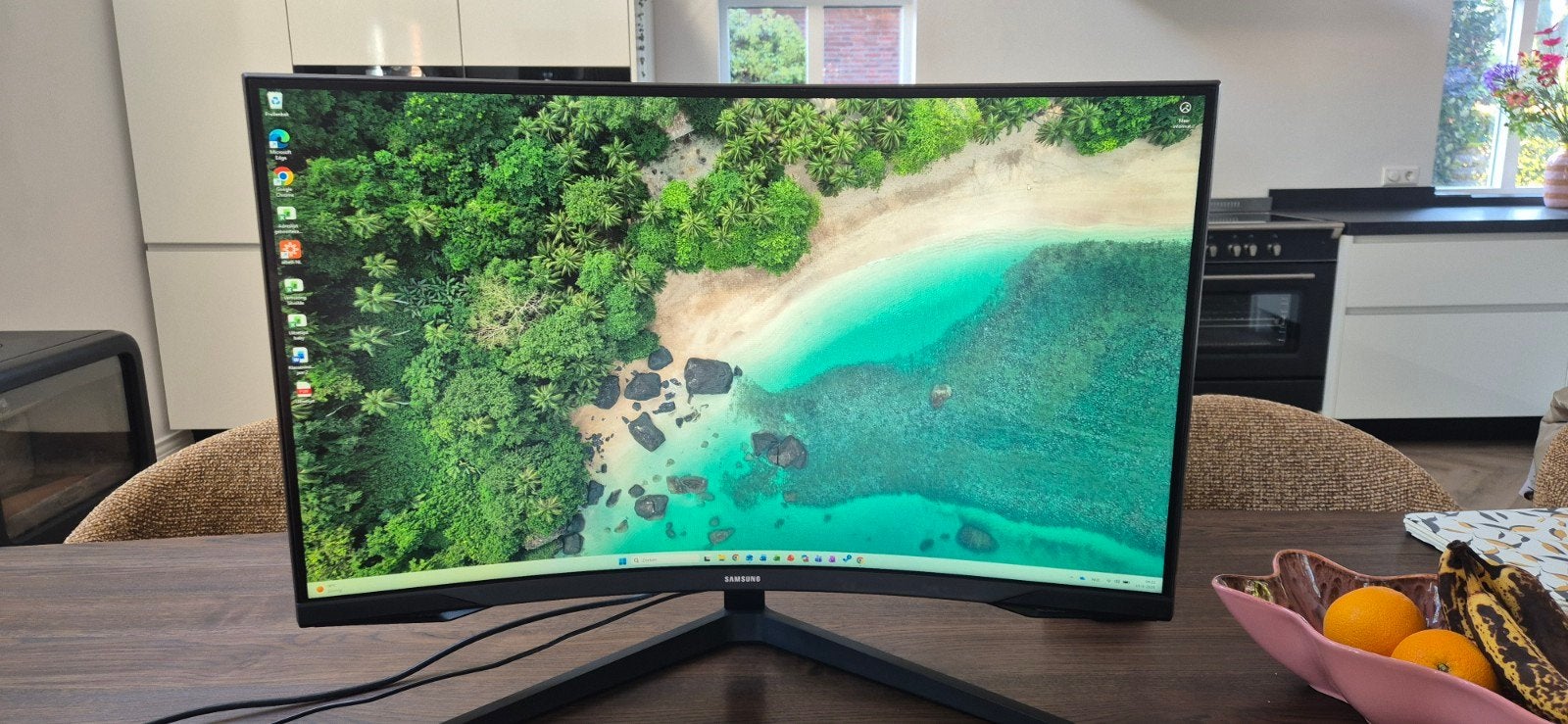 Samsung Odyssey G5 LS32CG552EUXEN 32 inch Curved Gaming, VA, Curved, Zo goed als nieuw, DisplayPort