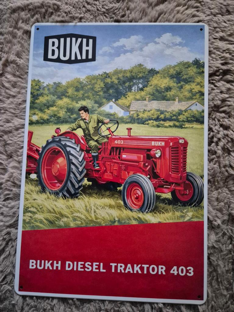 Bukh reclamebord, Ophalen of Verzenden, Nieuw, Reclamebord