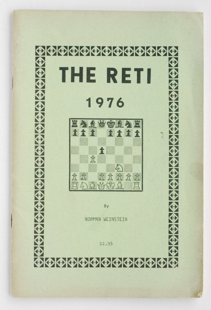 Het Reti Schaken Opening 1976 - Engels Schaakboek, Gelezen, Non-fictie, Verzenden, Norman Weinstein