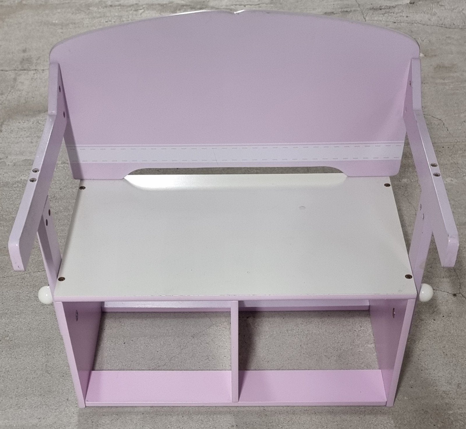 3-in-1 Kinder Opbergmeubel, Bureau en Zitbank - Roze, Kinderen en Baby's, Kinderkamer | Tafels en Stoelen, Ophalen of Verzenden