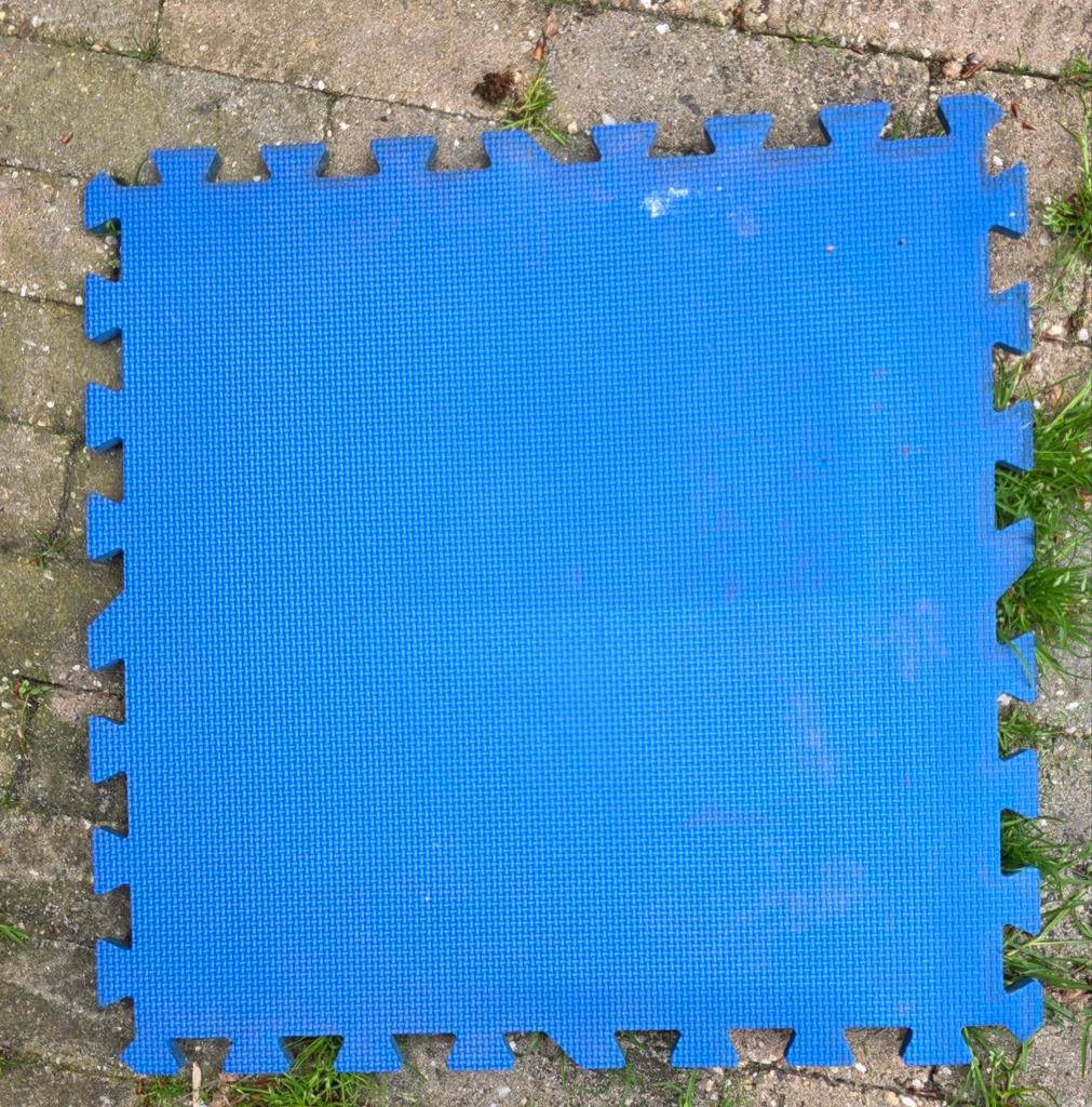 Blauwe fitnessmatten / puzzelmatten (meerdere beschikbaar), Ophalen, Gebruikt, Fitnessmat