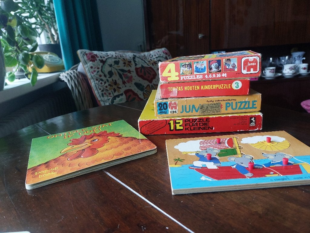 Vintage kinderpuzzels, Ophalen of Verzenden, Minder dan 10 stukjes, Gebruikt, 2 tot 4 jaar