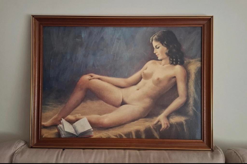 Schilderij naakte vrouw, Ophalen of Verzenden