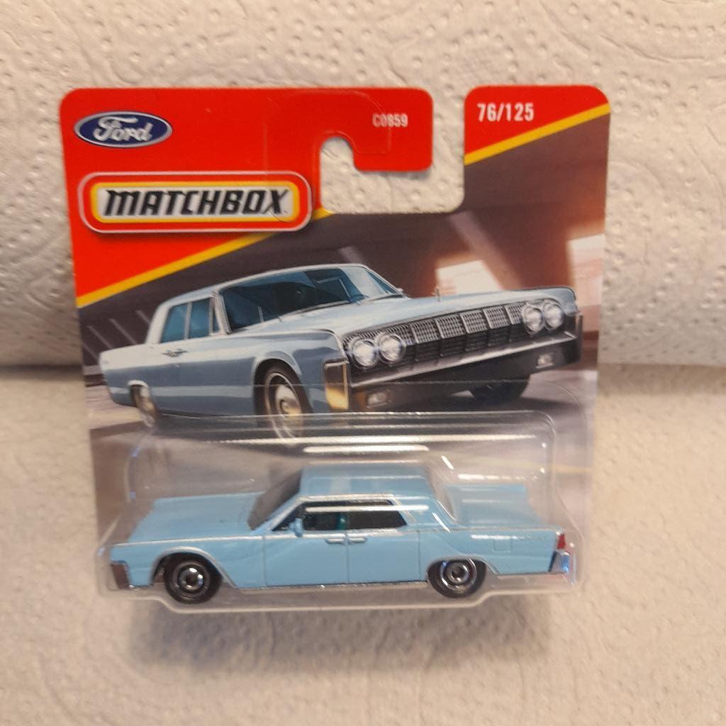 Matchbox Lincoln Continental Blauw, Verzenden, Nieuw, Auto