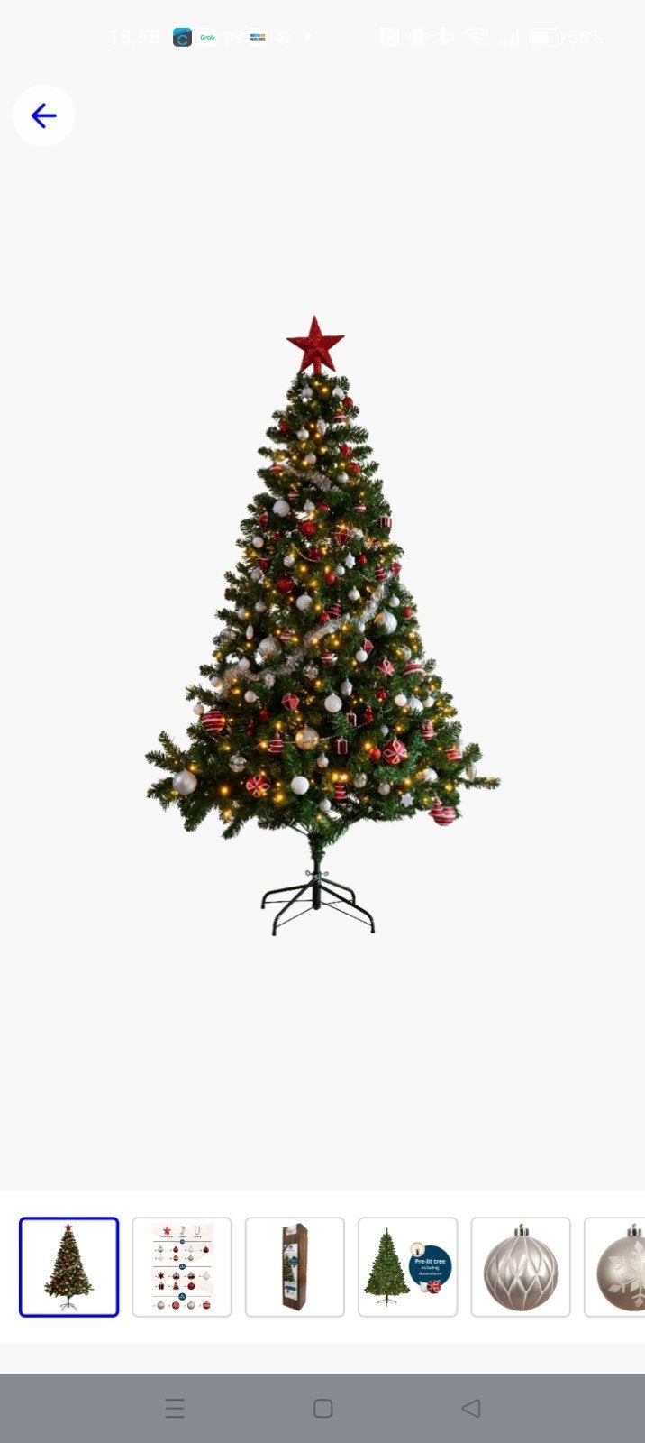 Everlands kunstkerstboom 180 cm incl verlichting, Diversen, Ophalen of Verzenden, Zo goed als nieuw