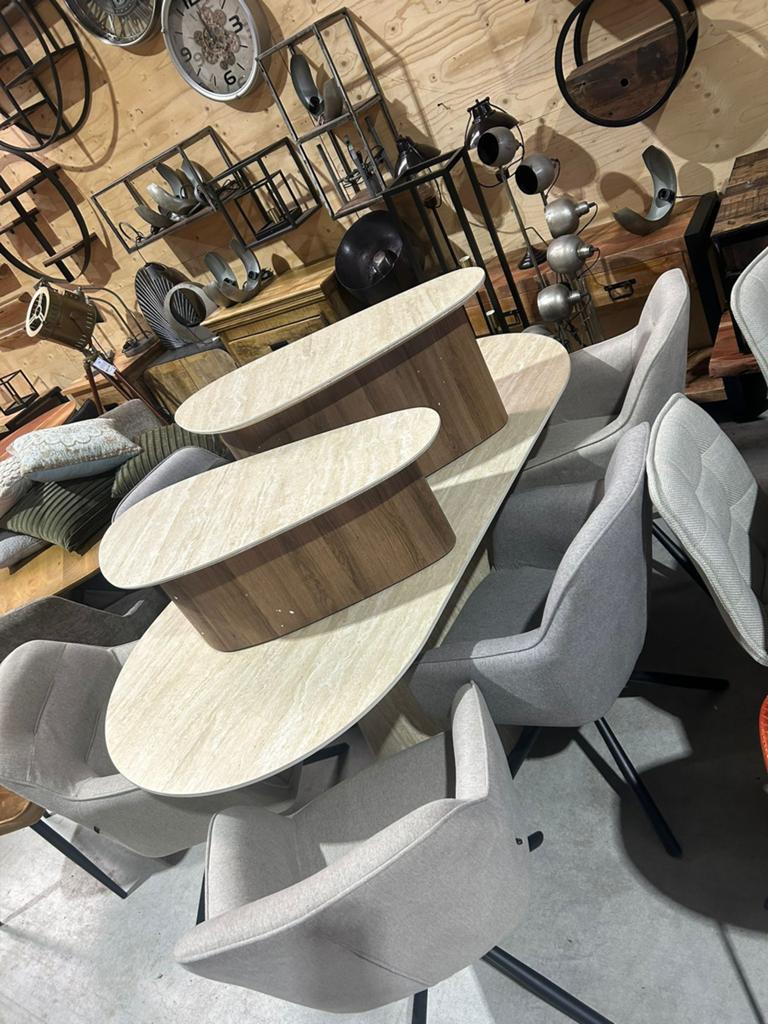 eettafel en salontafel, Ophalen of Verzenden, Zo goed als nieuw, Rechthoekig, 50 tot 100 cm