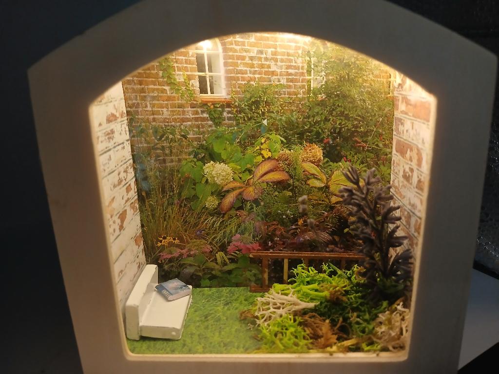 kijkdoos miniatuur diorama sfeerlicht, Hout, Meerkleurig, Nieuw, Ophalen of Verzenden