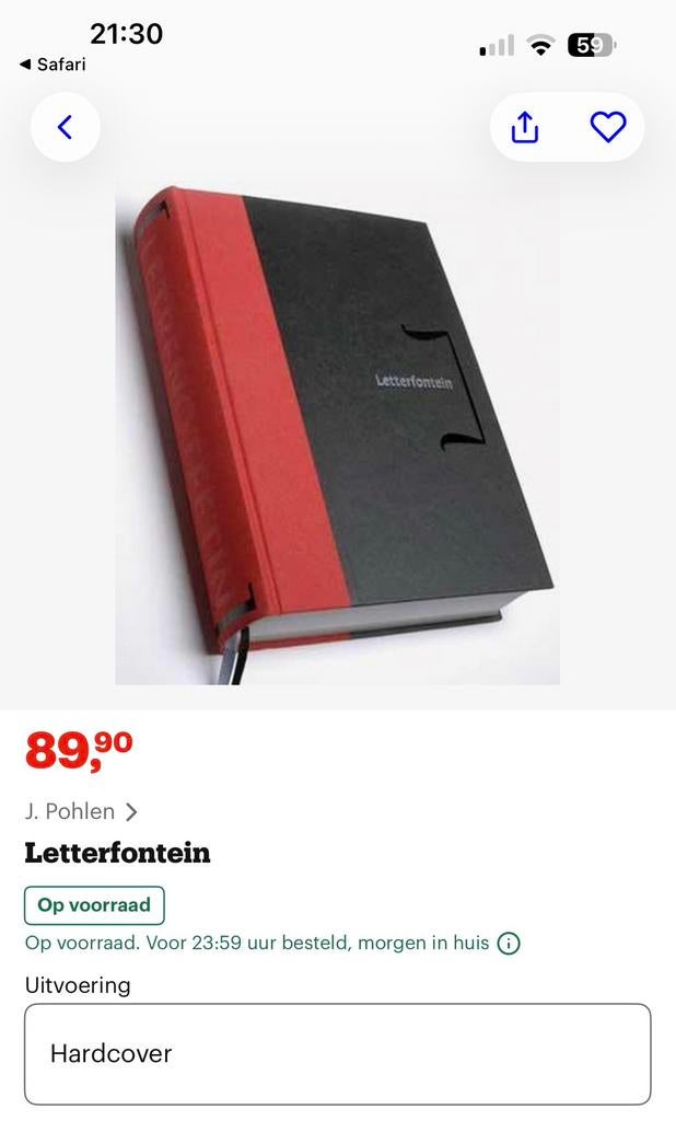 Letterfontein gesigneerd en genummerd, Boeken, Ophalen of Verzenden, Nieuw