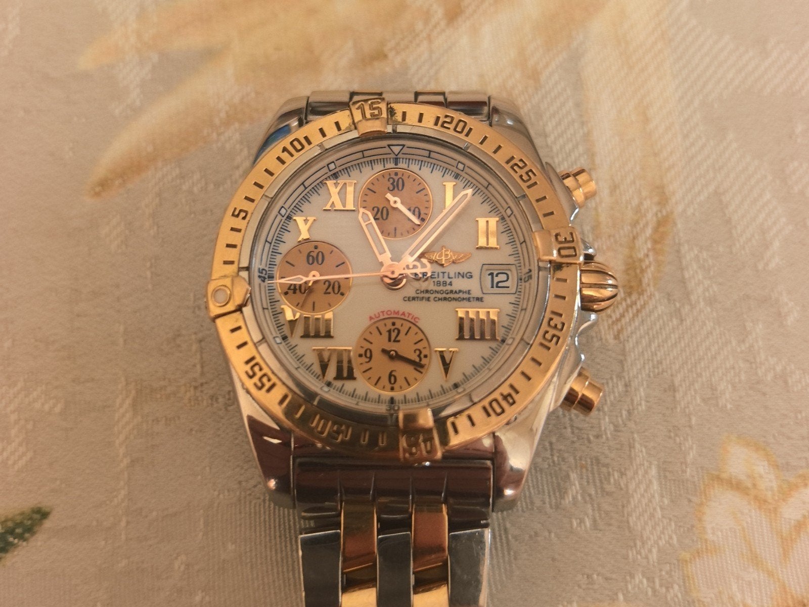 Breitling Chrono bij colore, Ophalen of Verzenden, Zo goed als nieuw, Staal, Breitling