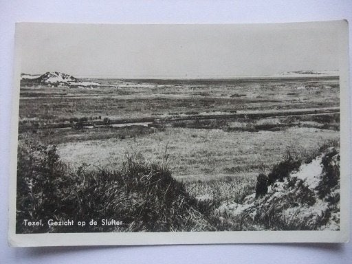 P282 Texel - Gezicht op de Slufter - 1956, Verzenden, 1940 tot 1960, Gelopen, Waddeneilanden