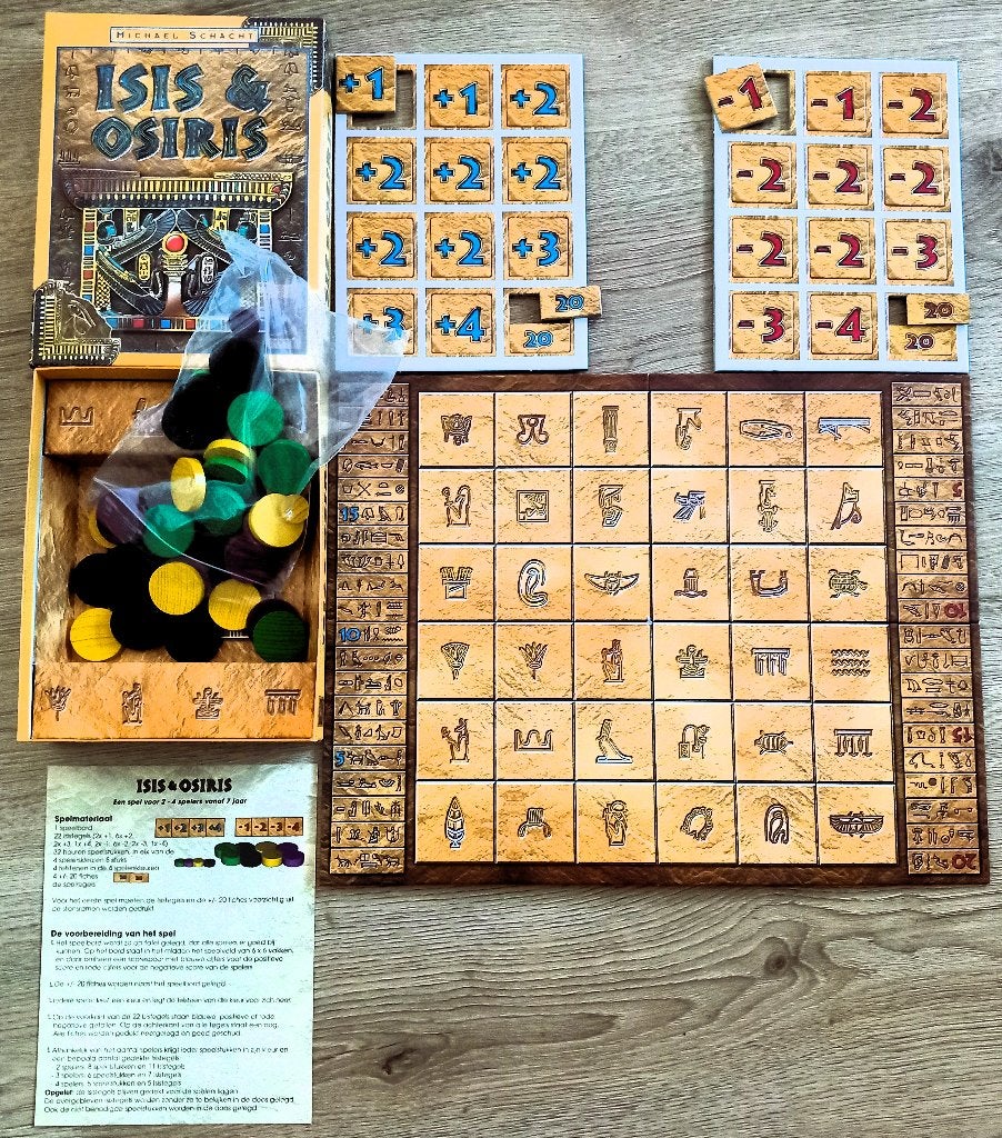 Spellenpakket C - 2 dozen [S - 08] Isis en Osiris & Schaken, Hobby en Vrije tijd, Gezelschapsspellen | Bordspellen, Een of twee spelers