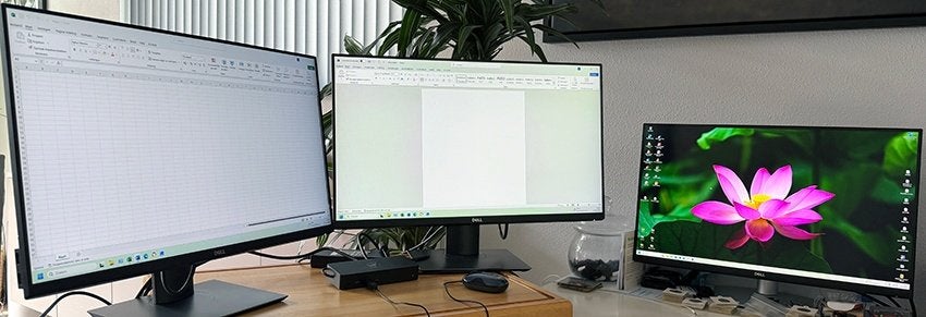 2x Dell P2719HC – 27 inch Monitor + Dell D6000 Dock + kabels, Ophalen, IPS, In hoogte verstelbaar, Full HD