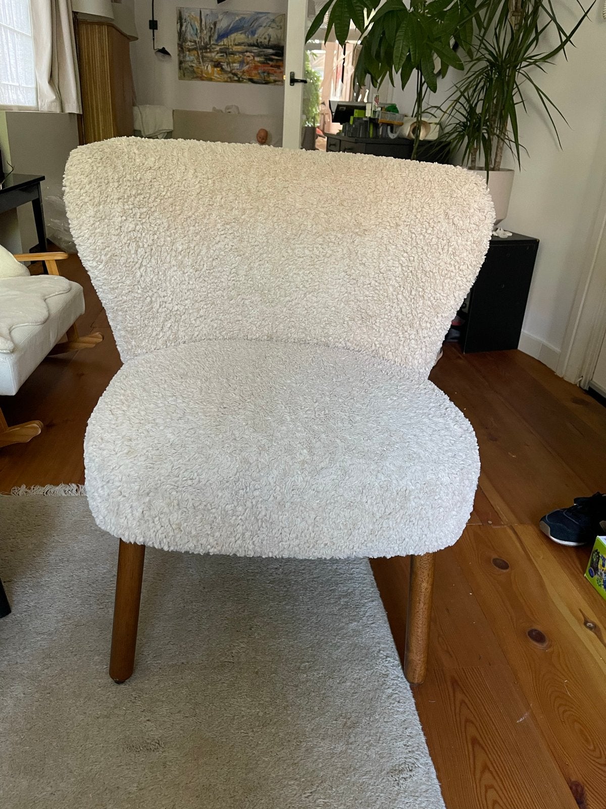 Zara home Teddy fauteuil, Ophalen, Wit, Zo goed als nieuw, Eén