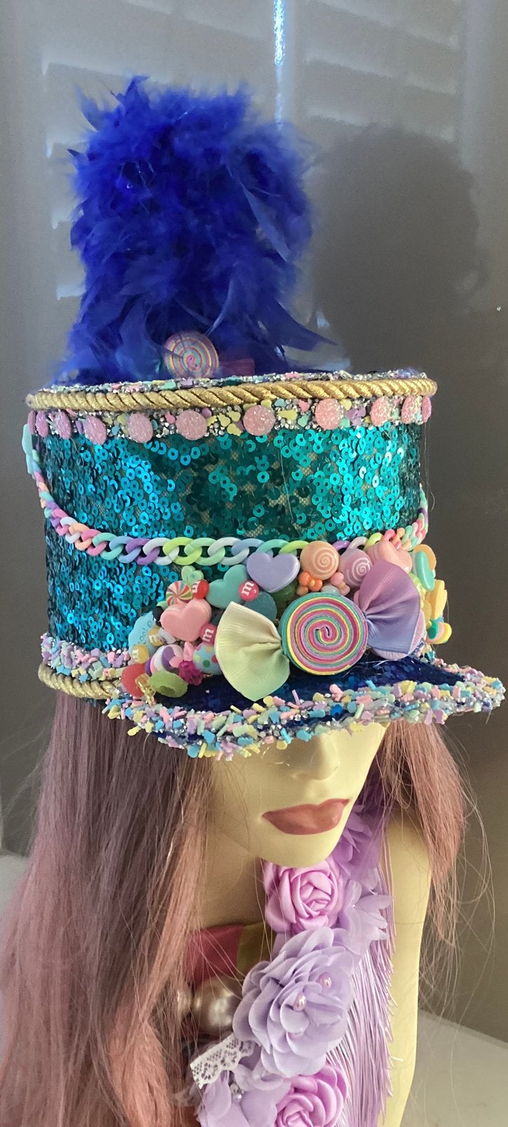 Festival / carnaval snoepjes pet, Ophalen of Verzenden, Zo goed als nieuw, Carnaval, Accessoires