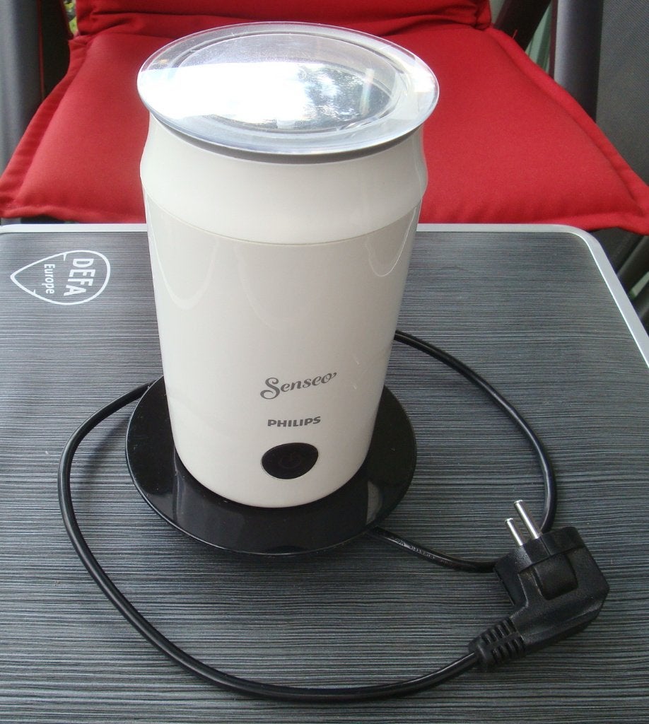 Witte Philips Senseo melkopschuimer CA6500 wit, Ophalen of Verzenden, Zo goed als nieuw, Elektrische melkopschuimer