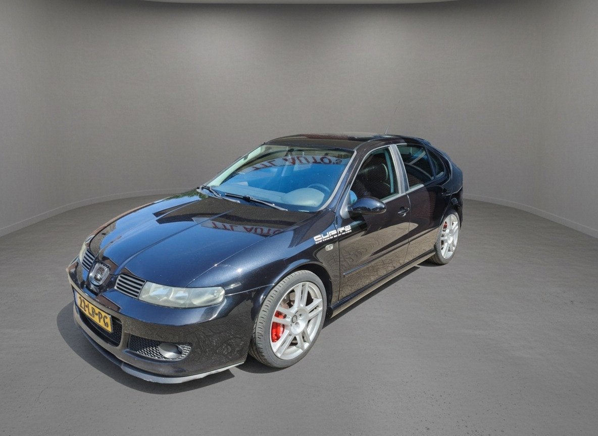 Seat Leon 2.8 V6 Topsport 4, NW APK! Clima, Cruise Nette sta, Stof, Gebruikt, Zwart, Leon