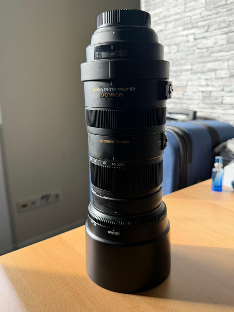 SIGMA DG 120-400 mm 1:4,5-5.6 APO Nikon F mount, Audio, Tv en Foto, Fotografie | Lenzen en Objectieven, Ophalen of Verzenden, Gebruikt