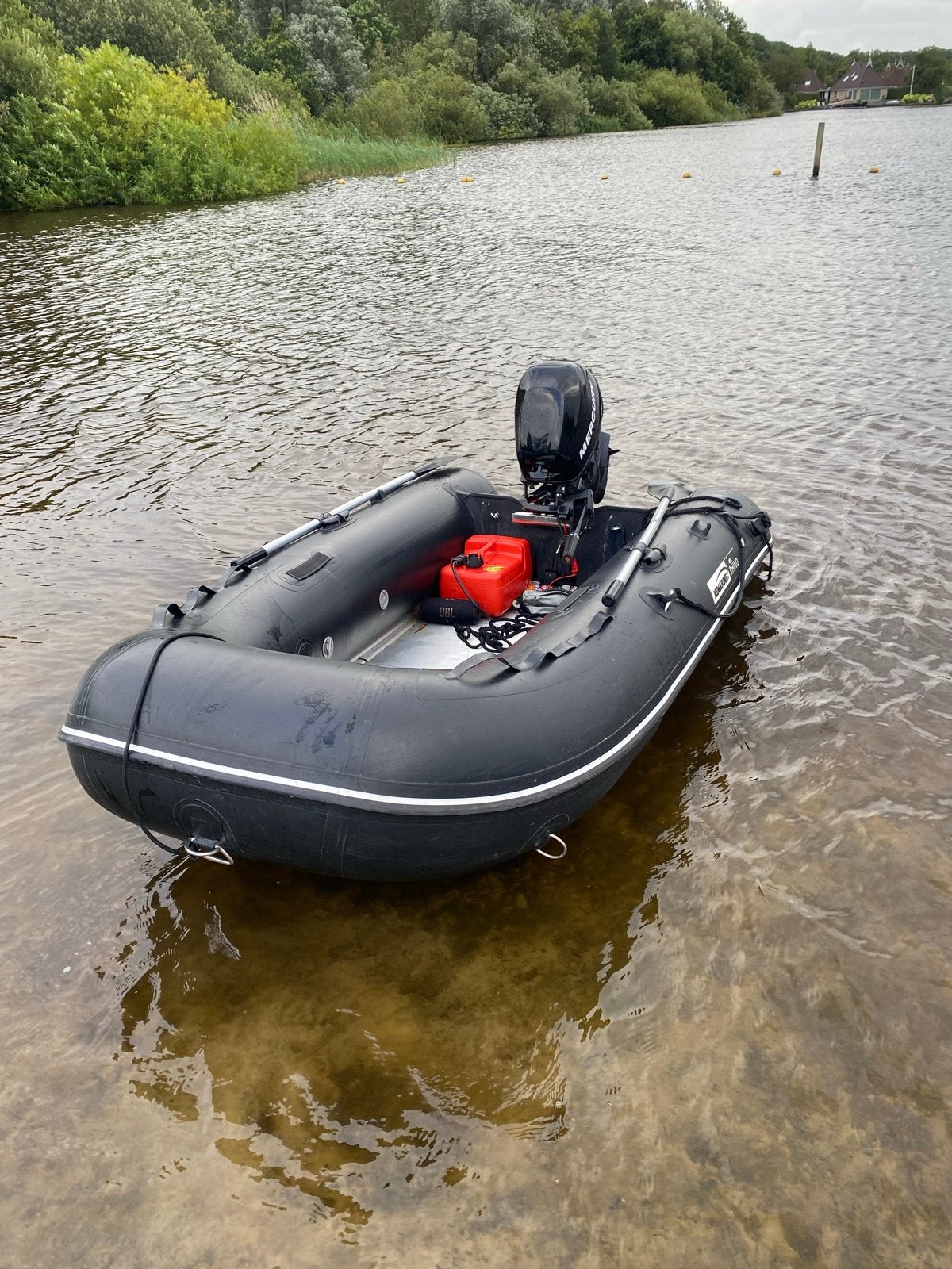 Rubberboot met motor in topconditie, vaarklaar!, Ophalen, Zo goed als nieuw