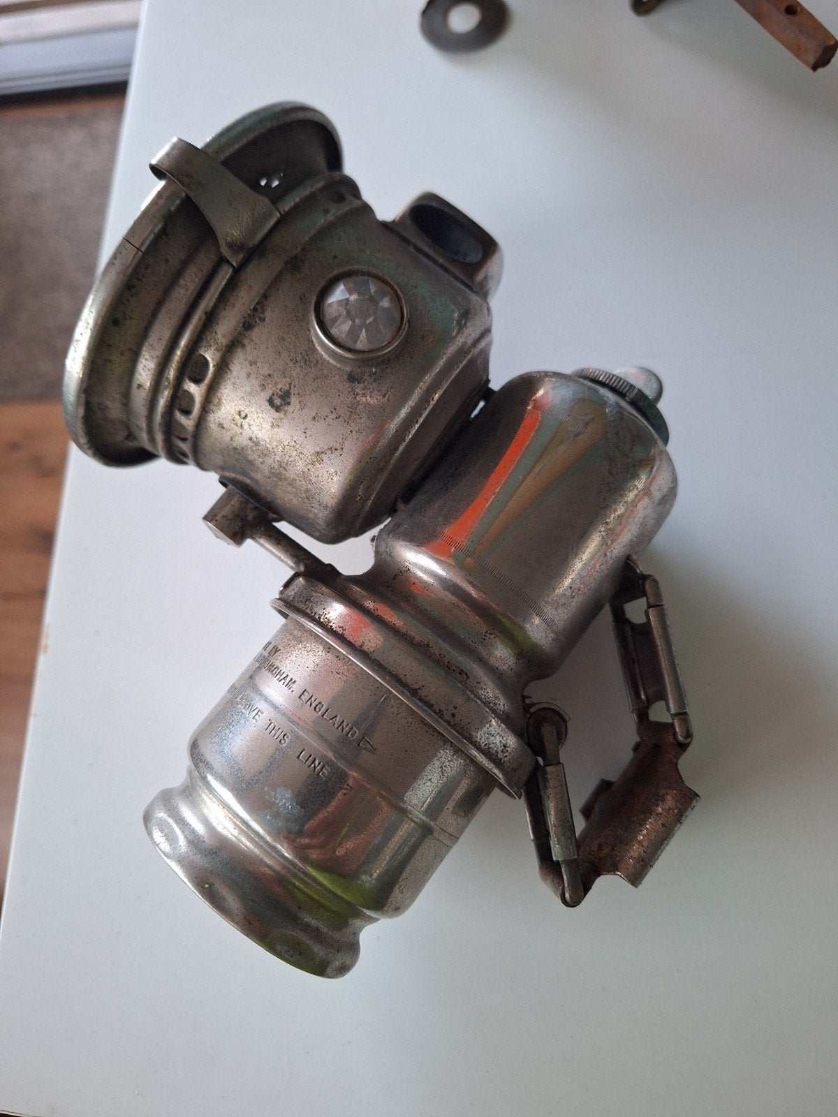 Antieke Joseph Lucas Ltd. Birmingham Carbidlamp, Ophalen of Verzenden