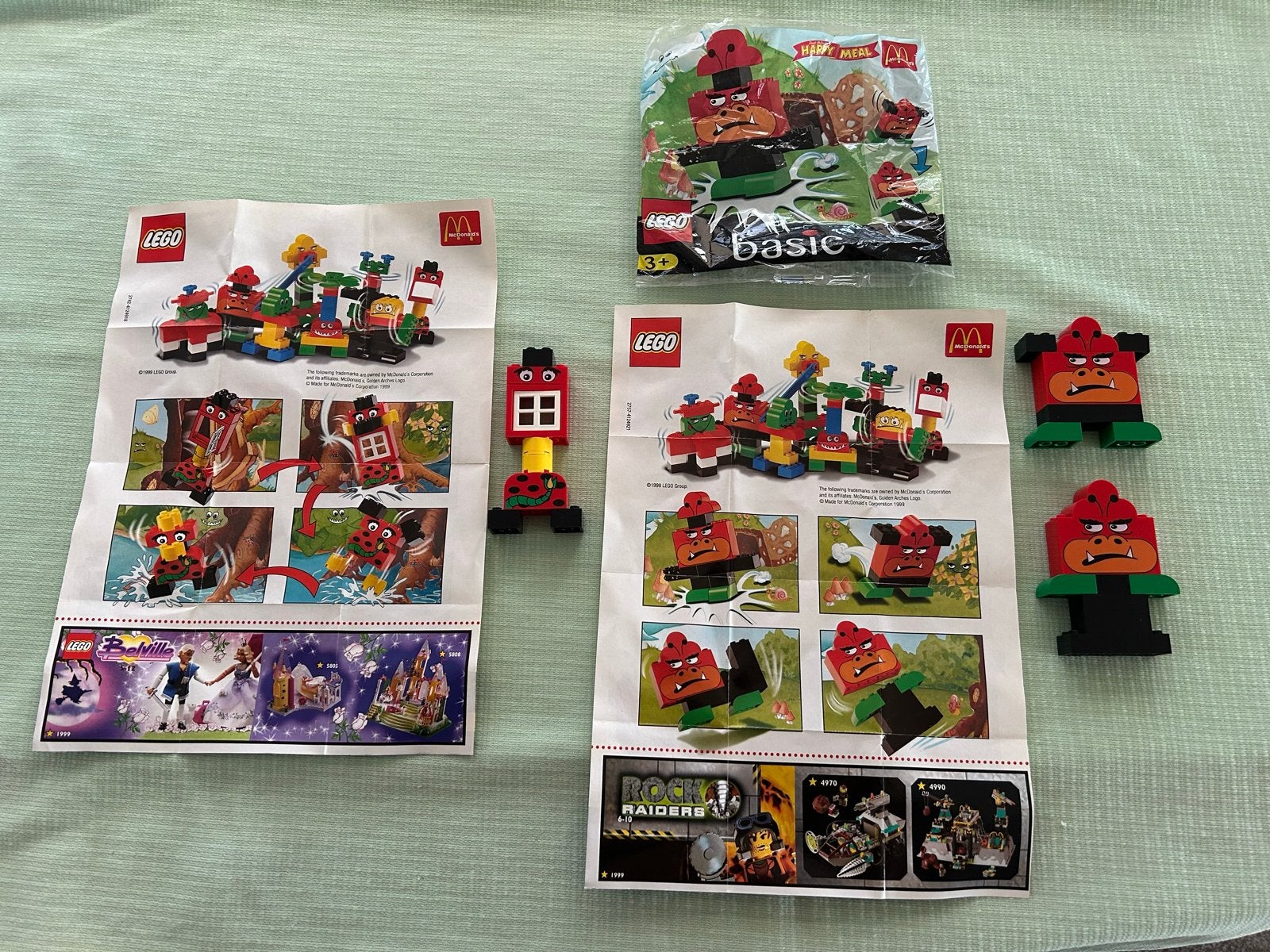 LEGO Basic McDonald's Happy Meal sets en instructies, Lego, Ophalen of Verzenden, Zo goed als nieuw, Complete set