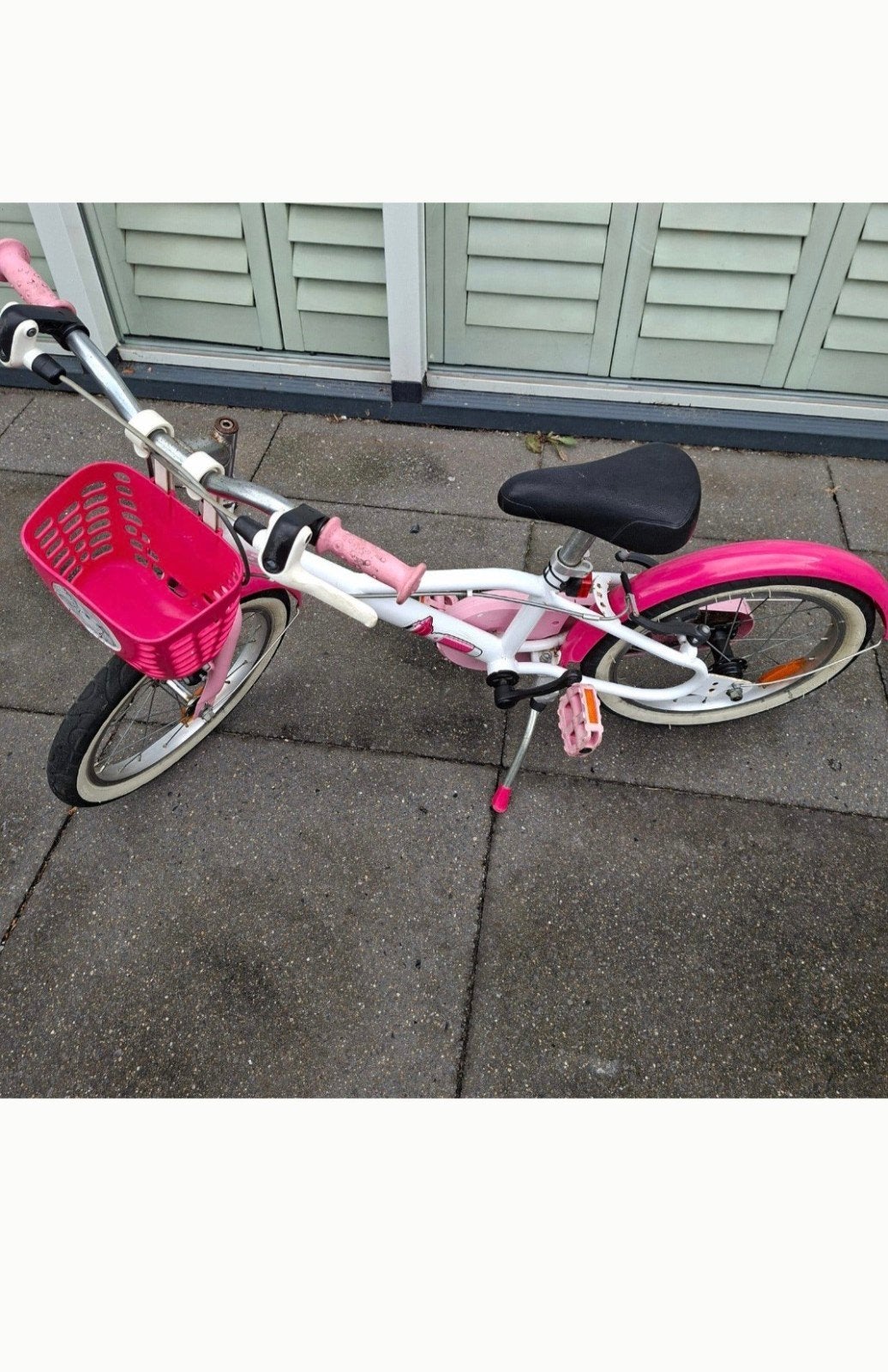 B'Twin kinderfiets 16 inch, Fietsen en Brommers, Fietsen | Meisjes, Ophalen, Gebruikt, Velgrem, B'Twin