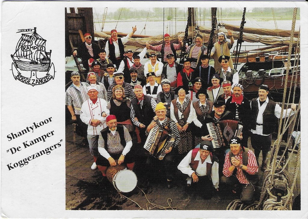 D34 Gelopen Ansichtkaart Shantykoor De Kamper Koggezangers, Verzenden, 1980 tot heden, Gelopen