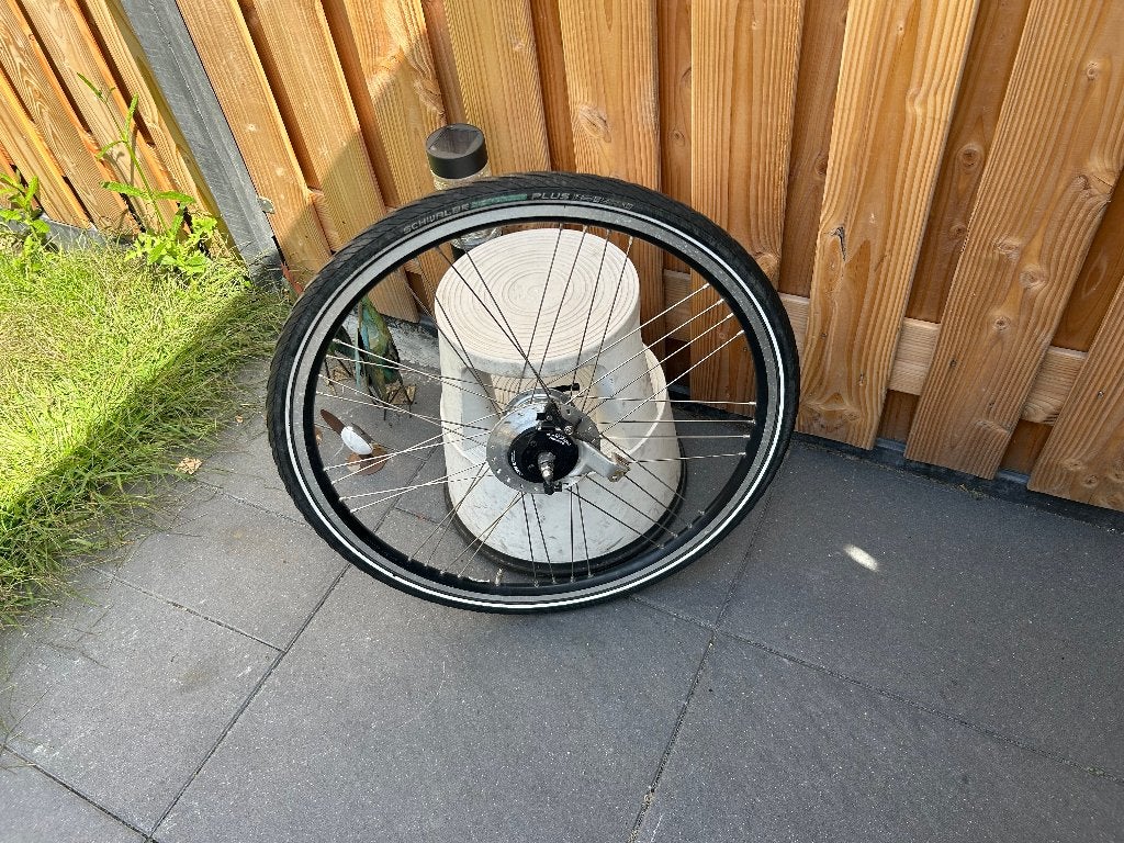 achterwiel 28 inch 8 NEXUS versnellingen rollerbrake, Wiel, Gebruikt, Ophalen of Verzenden, Shimano Nexus 8 versnellingen