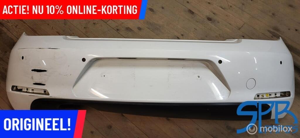 VW BEETLE 5C ACHTERBUMPER 4x PDC 5C5807421D DIFFUSER '11-'18, Gebruikt, Volkswagen, Ophalen of Verzenden, Volkswagen
