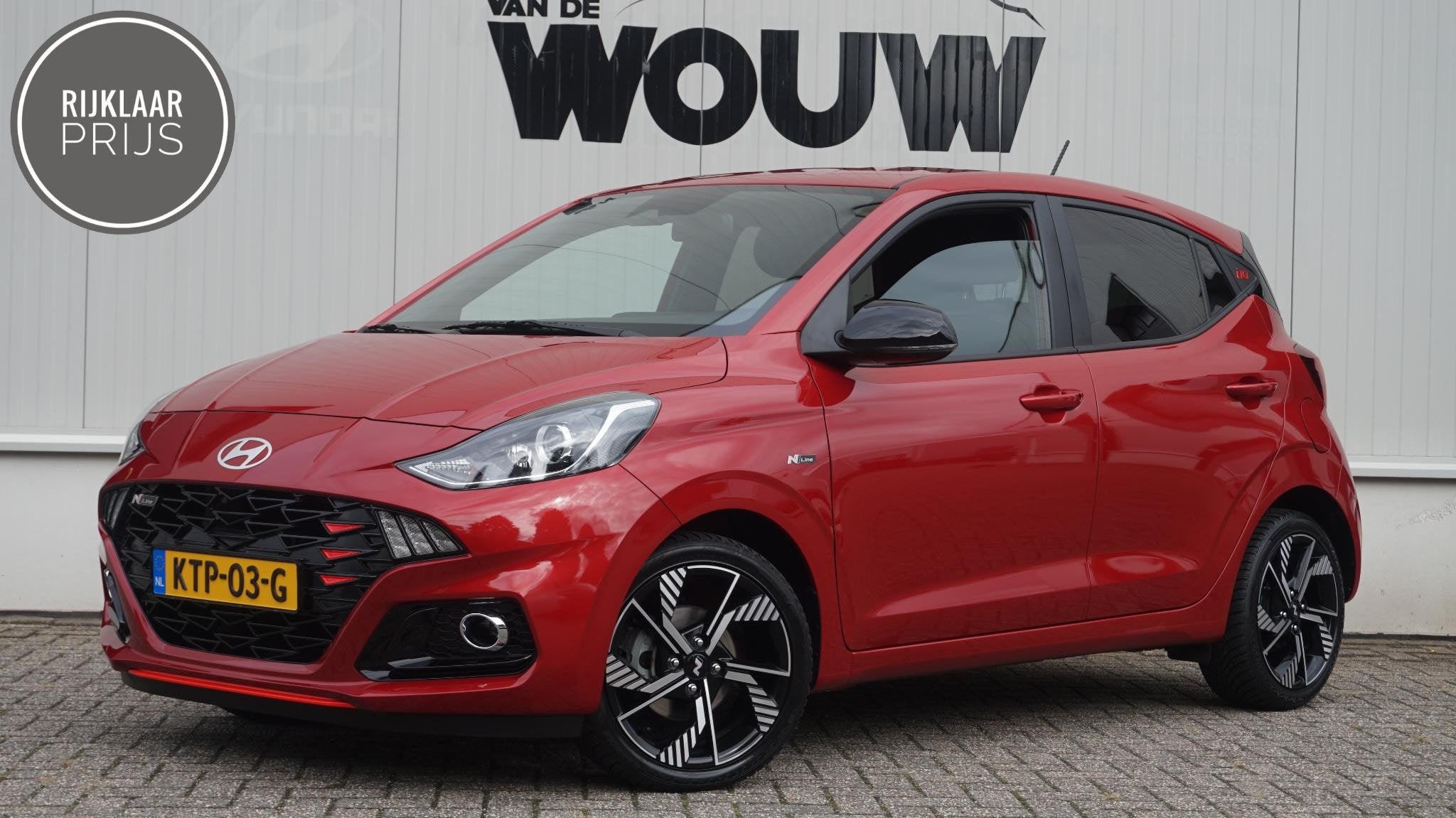Hyundai i10 1.2 MPI N-Line Rijklaarprijs, Auto's, Stof, Gebruikt, Euro 6, 4 cilinders