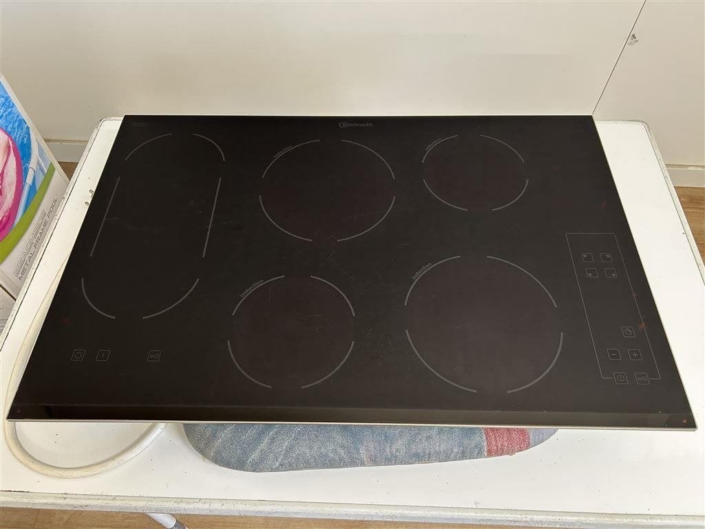 Bauknecht inductie Glasplaat 4 Pit + Warm houdplaat, Ophalen of Verzenden, Gebruikt