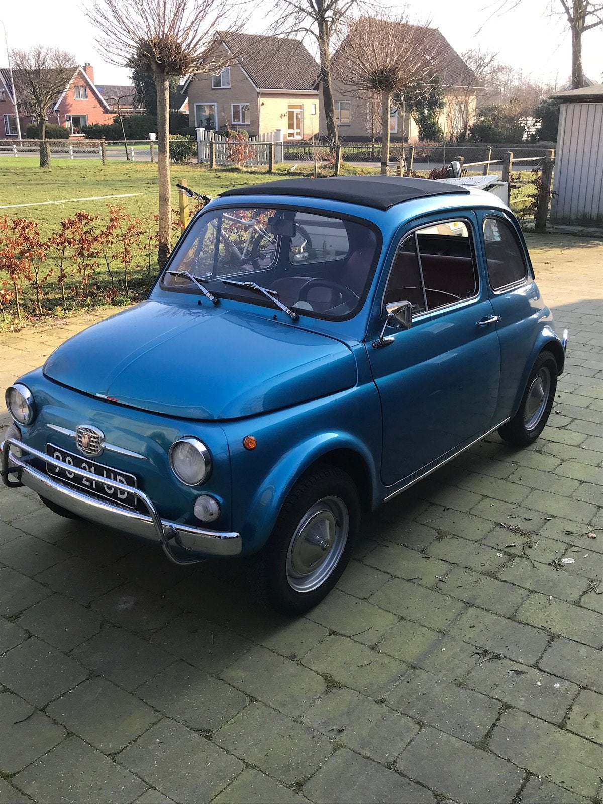 Fiat 500 0.5 Nuova 1972 Blauw oldtimer, foto 2