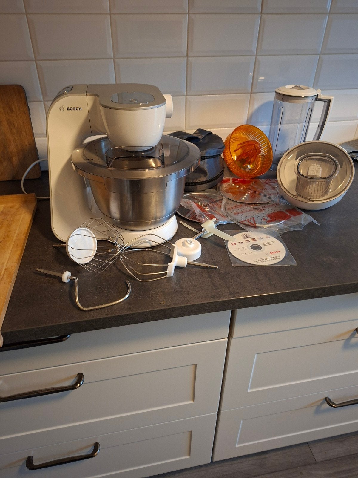 Bosch MUM54230/02 Keukenmachine met accessoires, 4 liter of meer, 3 snelheden of meer, Ophalen of Verzenden, Zo goed als nieuw