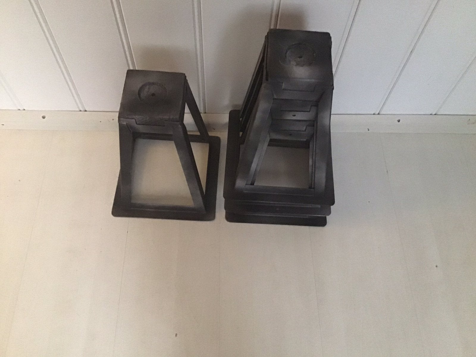 4 metalen bed klossen, Ophalen of Verzenden, Zo goed als nieuw