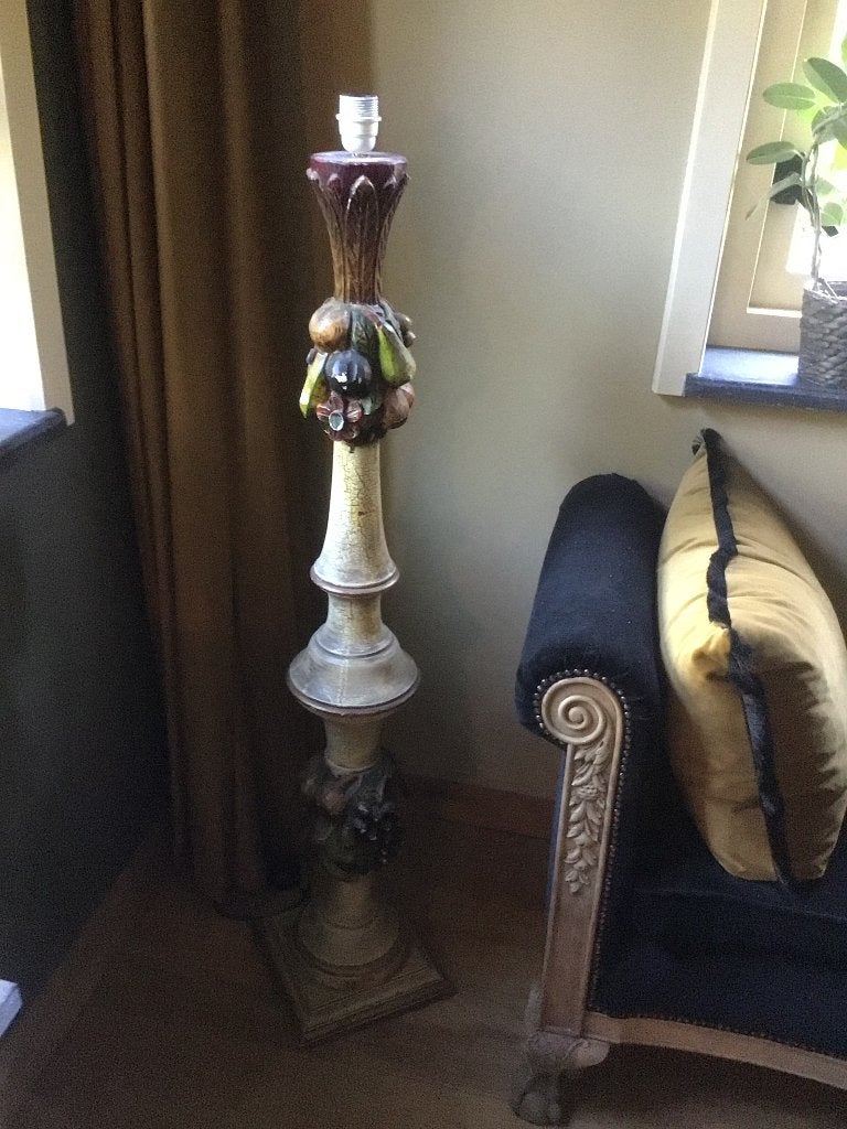 Prachtig bewerkte antieke lamp, Ophalen