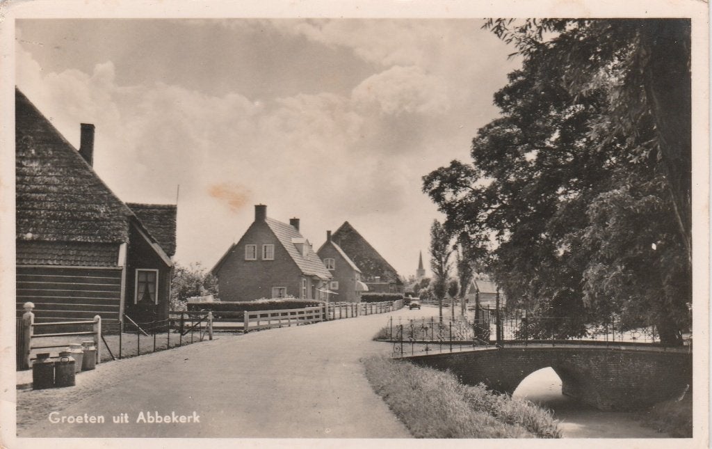 groeten uit abbekerk, Ophalen of Verzenden, 1940 tot 1960, Friesland