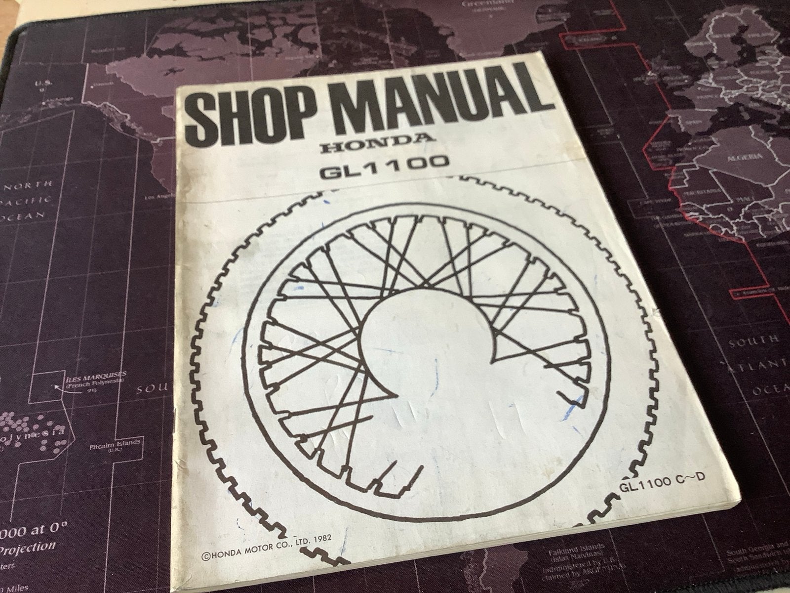 Honda GL1100 Shop Manual - Werkplaatshandboek, zeldzaam., Motoren, Verzenden, Honda