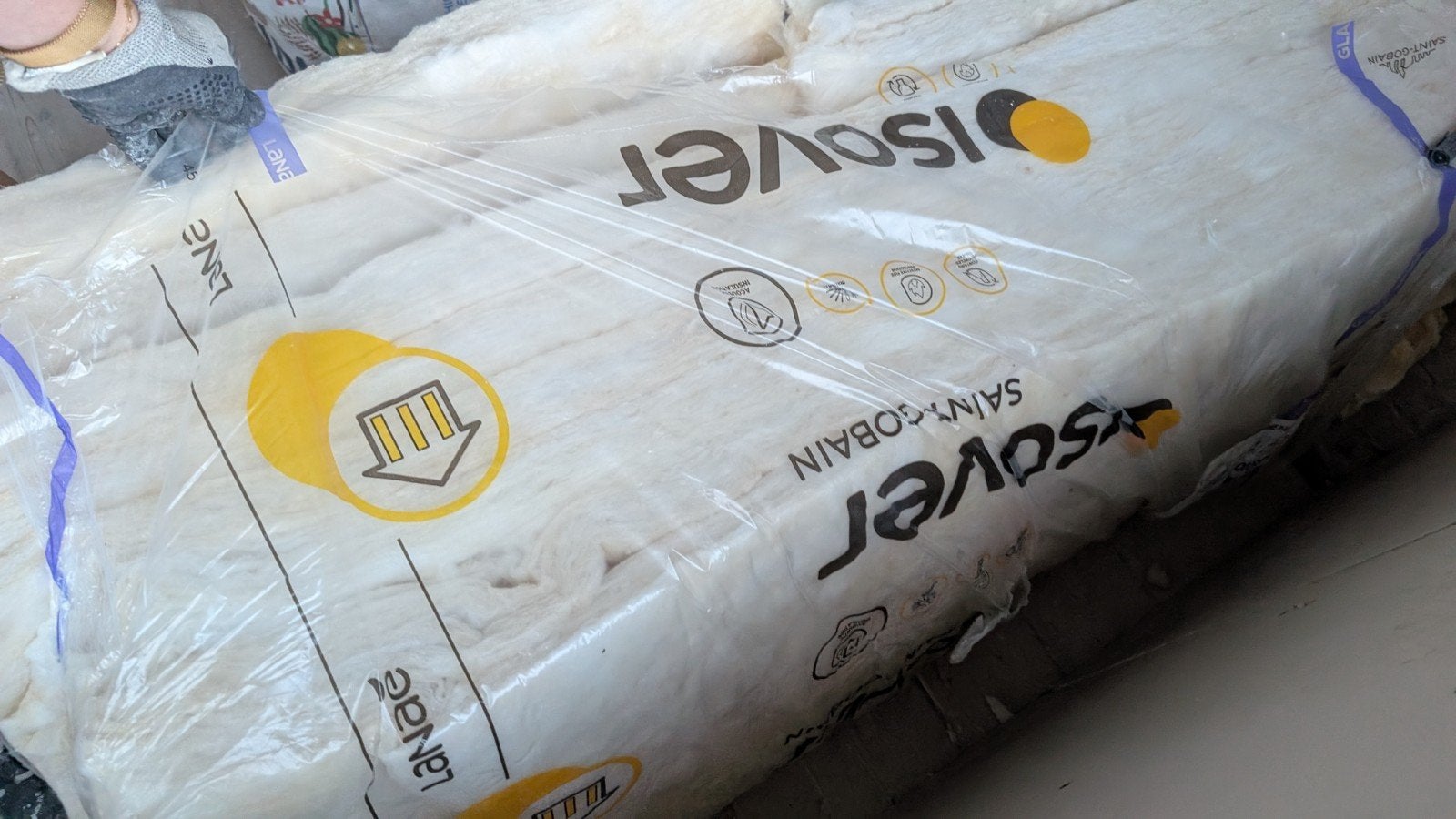 ISOVER Sonepanel glaswol isolatieplaat Rd 1,20 1350x600x45 m, Ophalen