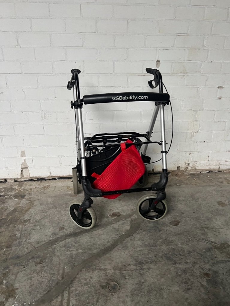 GoGo Ability rollator met zitje en tas, Diversen, Ophalen of Verzenden, Lichtgewicht, Zo goed als nieuw