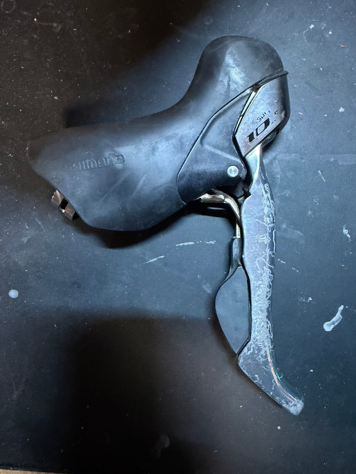 Shimano shifter rechts 10 speed 5700 zilver, Fietsen en Brommers, Fietsonderdelen, Ophalen of Verzenden, Gebruikt, Racefiets