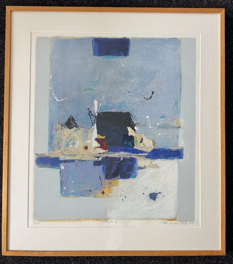 Ron van der Werf – Etude I – gesigneerde zeefdruk 35/50, Gelimiteerde oplage, Ophalen, Abstract