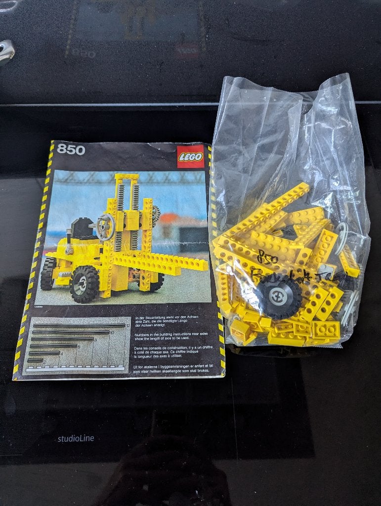 Lego 850 vorkheftruck, Lego, Ophalen of Verzenden, Complete set, Inclusief extra onderdelen