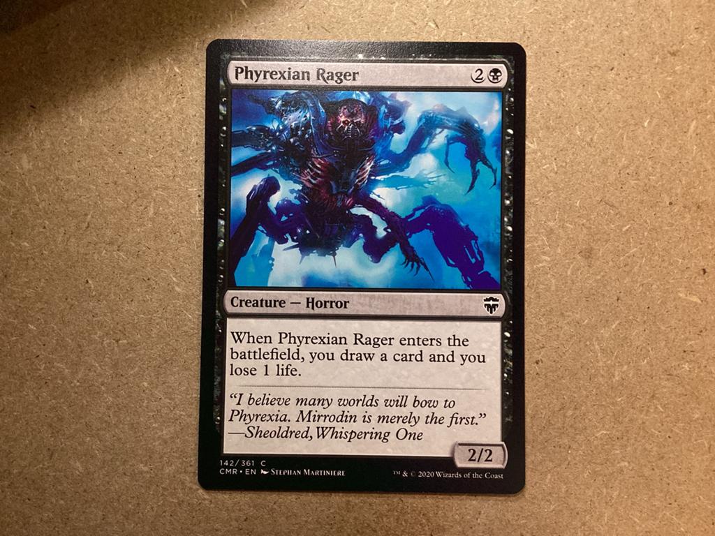 1x Phyrexian Rager [142/361] (Near Mint), Ophalen of Verzenden, Zo goed als nieuw, Losse kaart