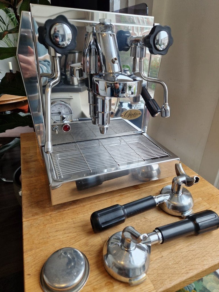 Rocket Giotto E61 espressomachine – groot onderhoud gehad, Ophalen, Espresso apparaat, 10 kopjes of meer, Refurbished