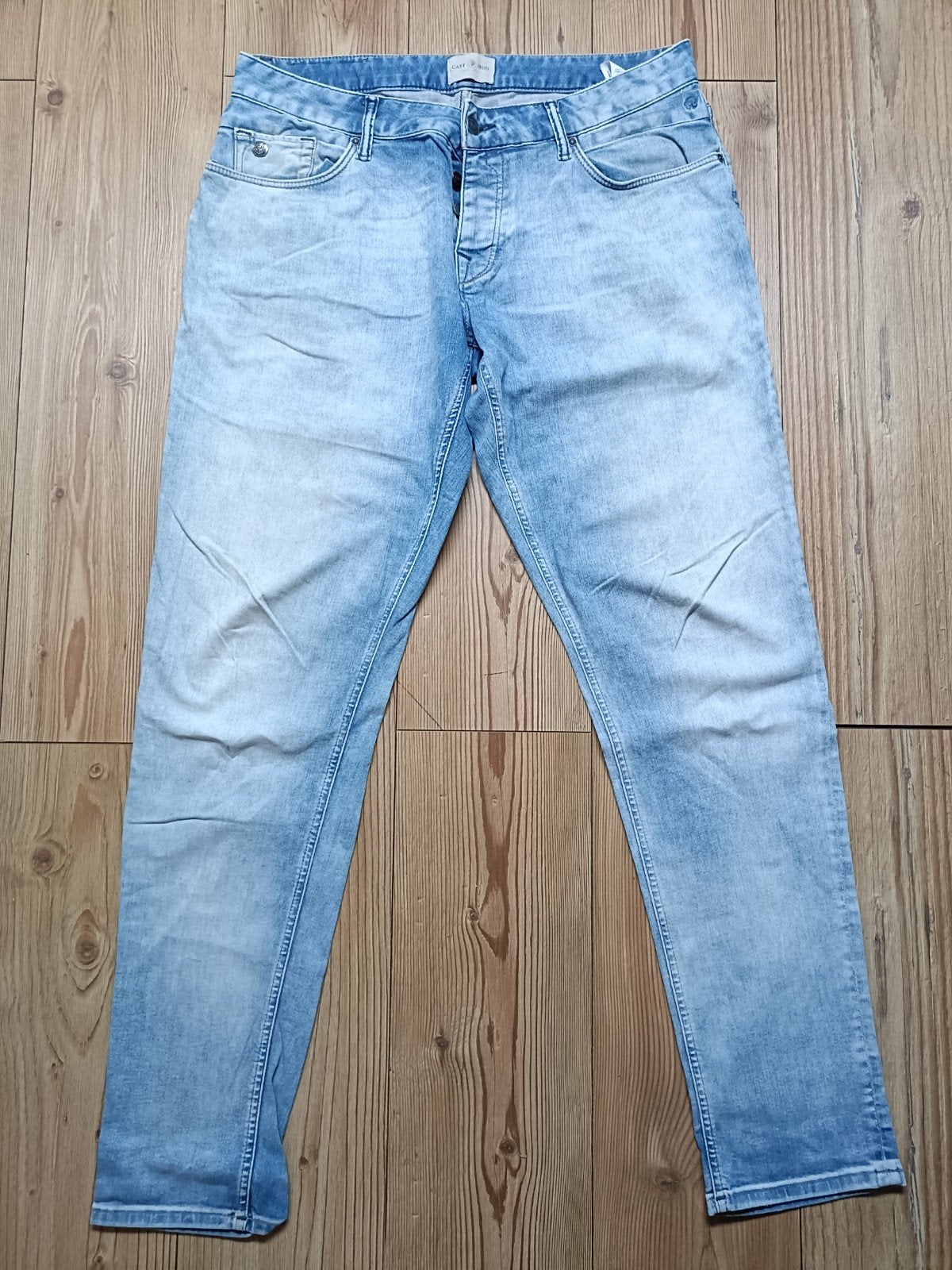 Cast Iron stretch maat 36-36, Ophalen of Verzenden, Zo goed als nieuw, Blauw, W36 - W38 (confectie 52/54)