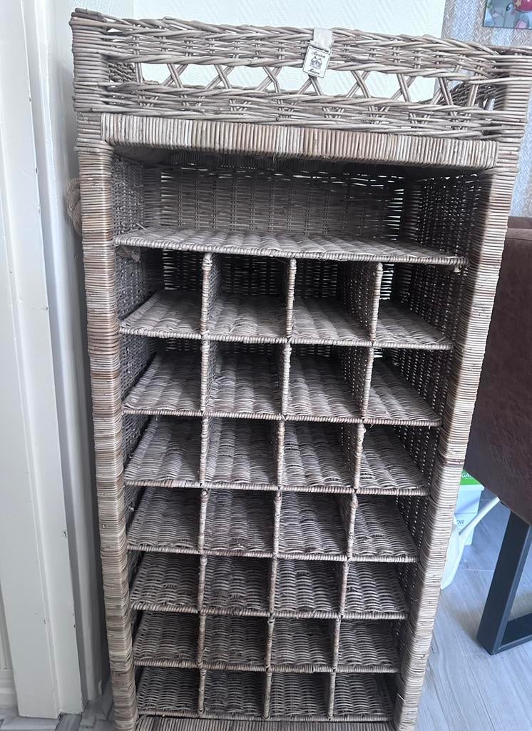 RIVIERA MAISON ROTAN WIJNKAST, Huis en Inrichting, Woonaccessoires | Wijnrekken, Ophalen, Zo goed als nieuw, Hout, Minder dan 50 cm