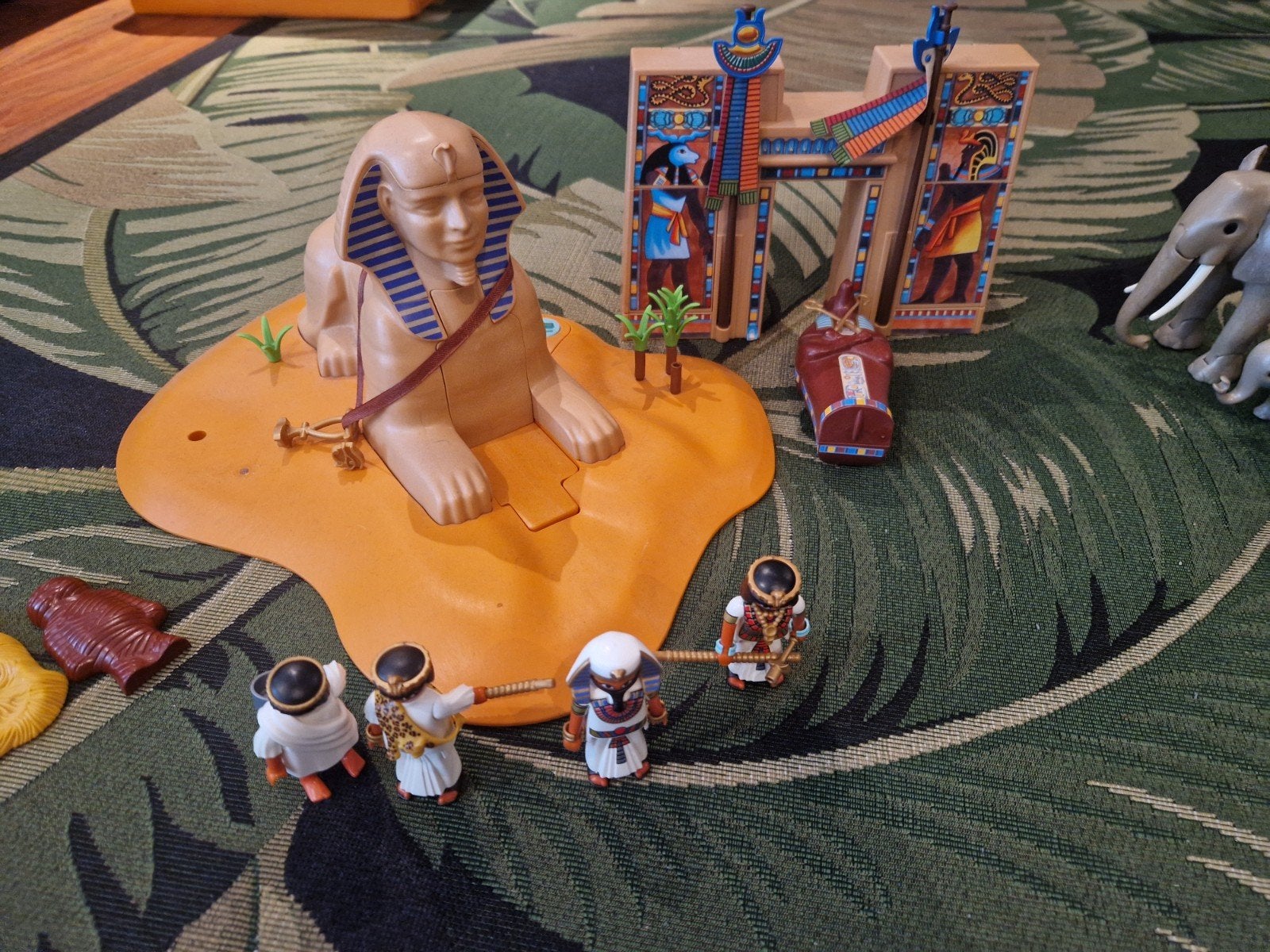 Grote Playmobil collectie: Egyptisch, ridders en dieren, Kinderen en Baby's, Gebruikt, Complete set, Overige typen, Historisch