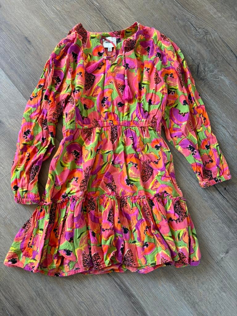 Jurk 128, Ophalen of Verzenden, Zo goed als nieuw, Meisje, Jurk of Rok