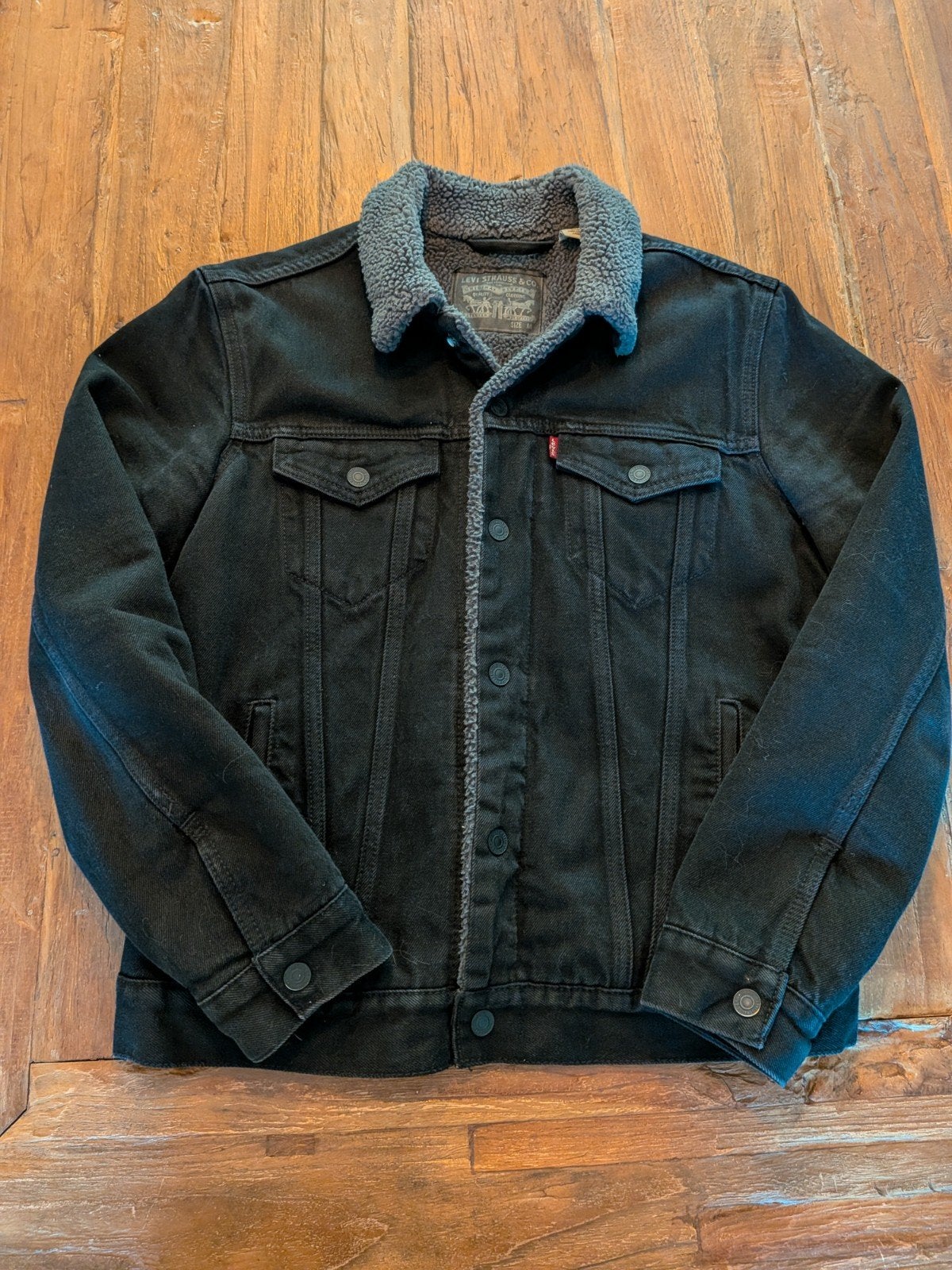 Zwarte Levi's Strauss & Co spijkerjas - maat M, Kleding | Heren, Maat 48/50 (M), Zwart, Ophalen of Verzenden, Zo goed als nieuw