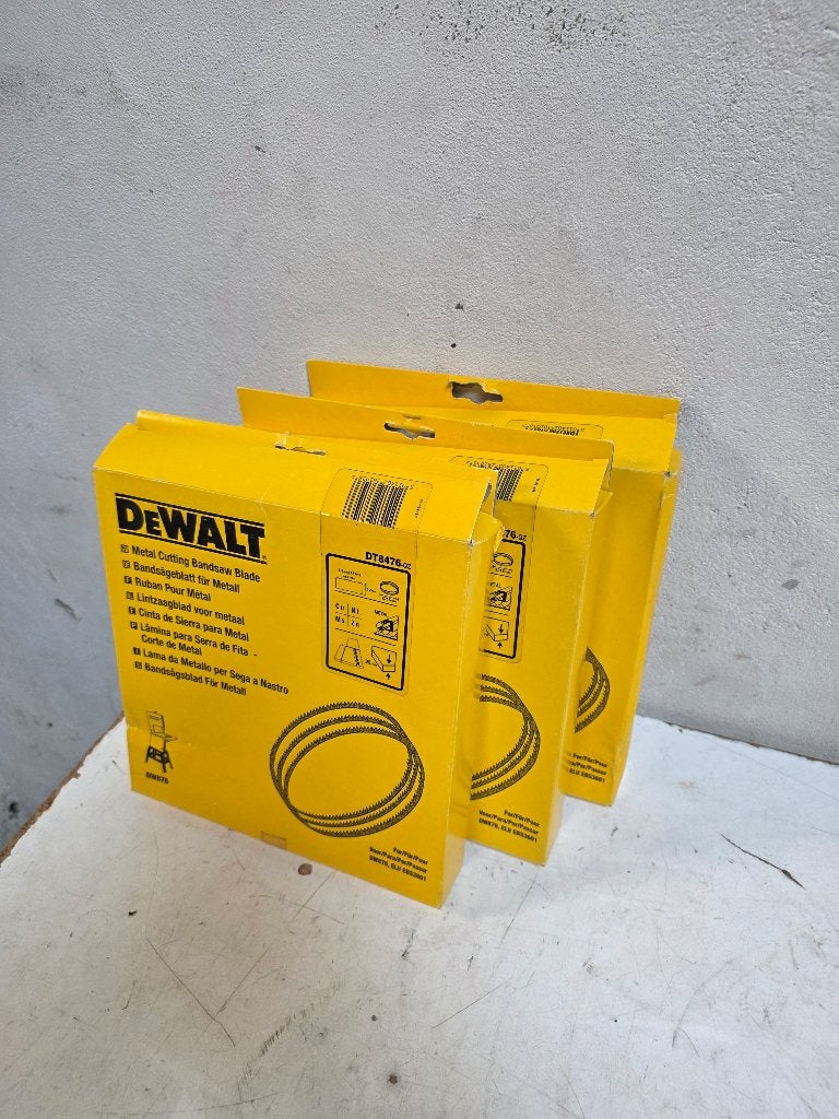 Dewalt DT8476-QZ Lintzaagblad DW876 Metaal/Non-ferro (3 st), Nieuw, Ophalen of Verzenden, Lintzaag, 1200 watt of meer